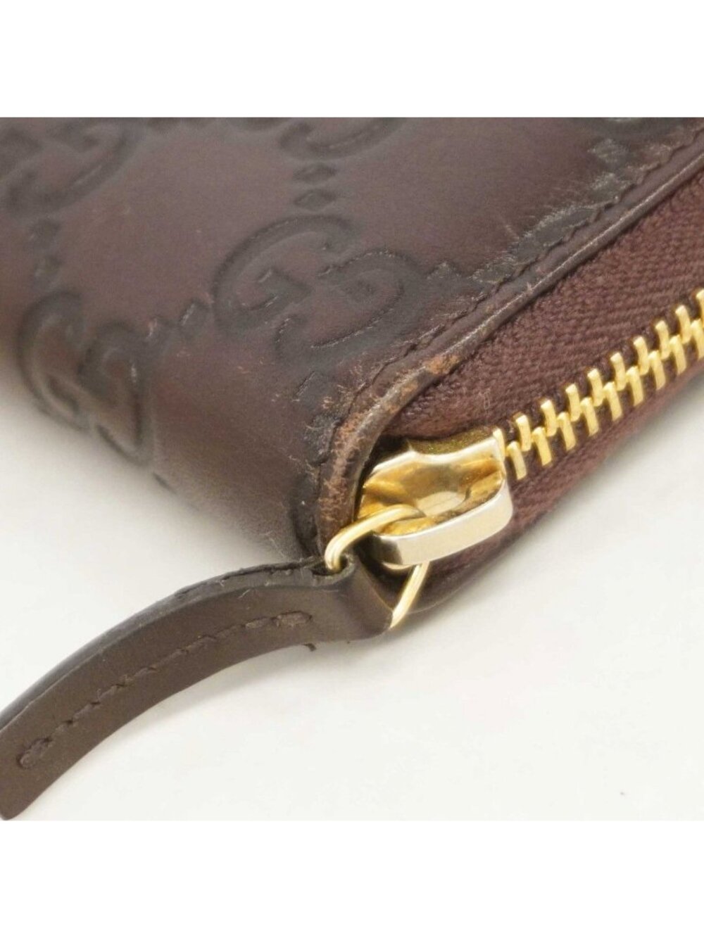 Gucci Wallet Guccissima Leather Brown Gold - Picture 6 of 8